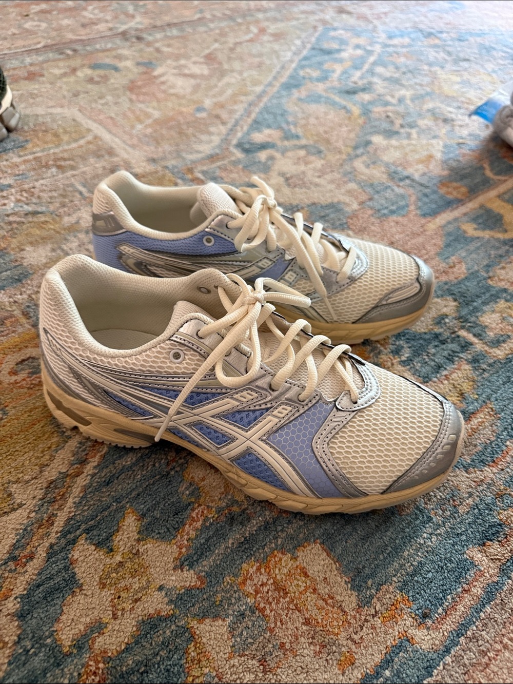 Asics Women's Athletic Sneakers in Light Blue and White
